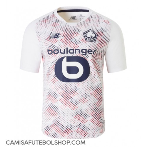 Camisa de time de futebol Lille OSC Replicas 2º Equipamento 2024-25 Manga Curta
